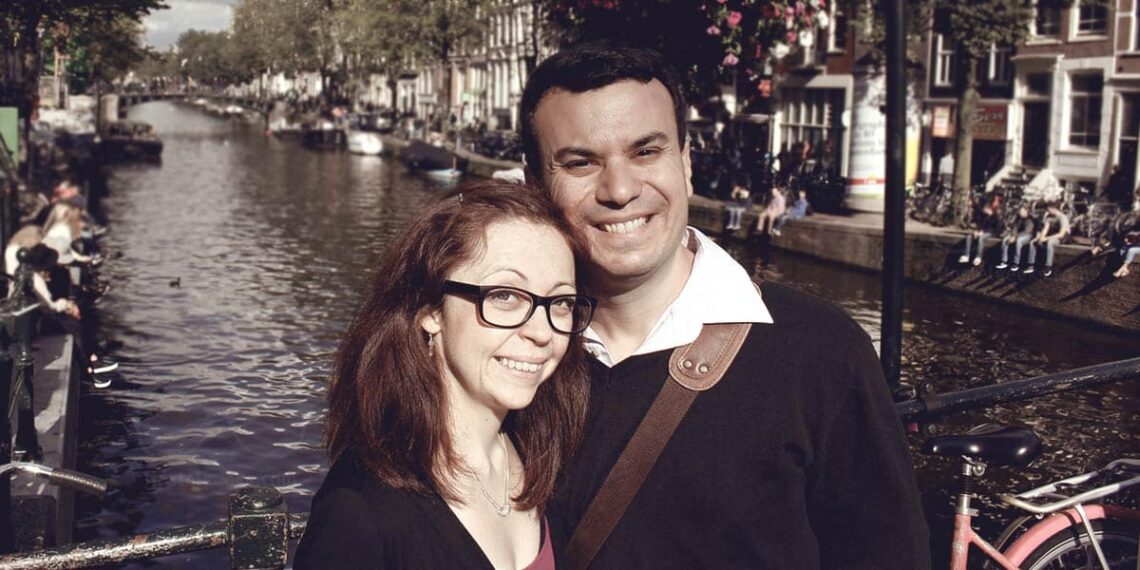 We met at a Hostel in Bruges, 10 years later we are still married