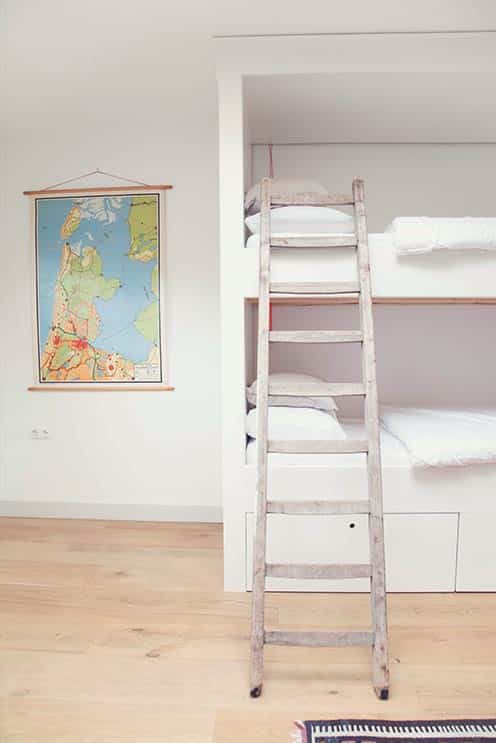 A dorm in style! Is this map showing you the way to the beach?