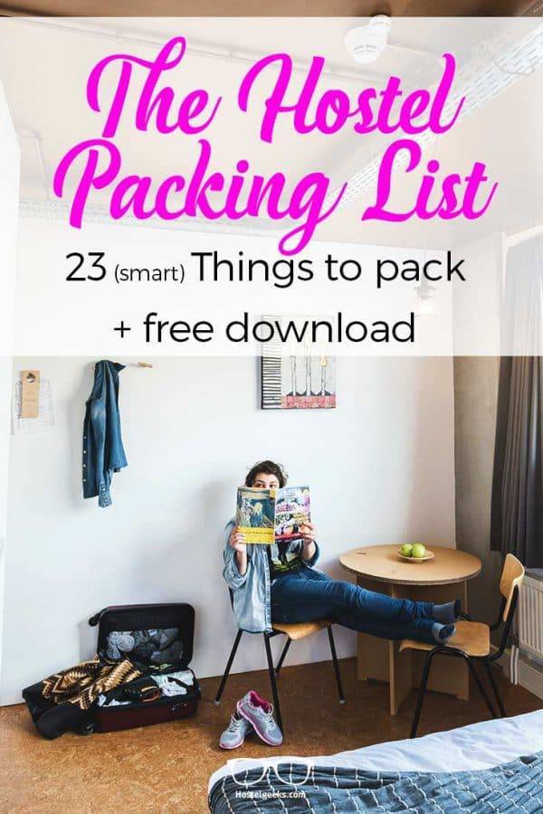 Hostel Packing List for Backpacker
