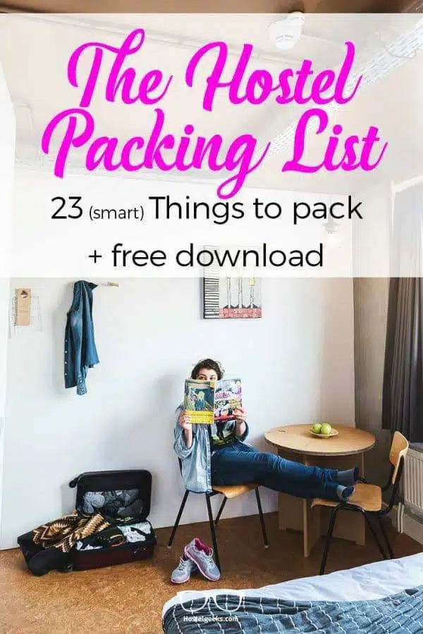 Hostel Packing List for Backpacker
