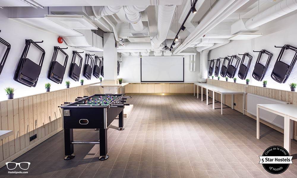 Media room, great for presentations or simply a match of foosball