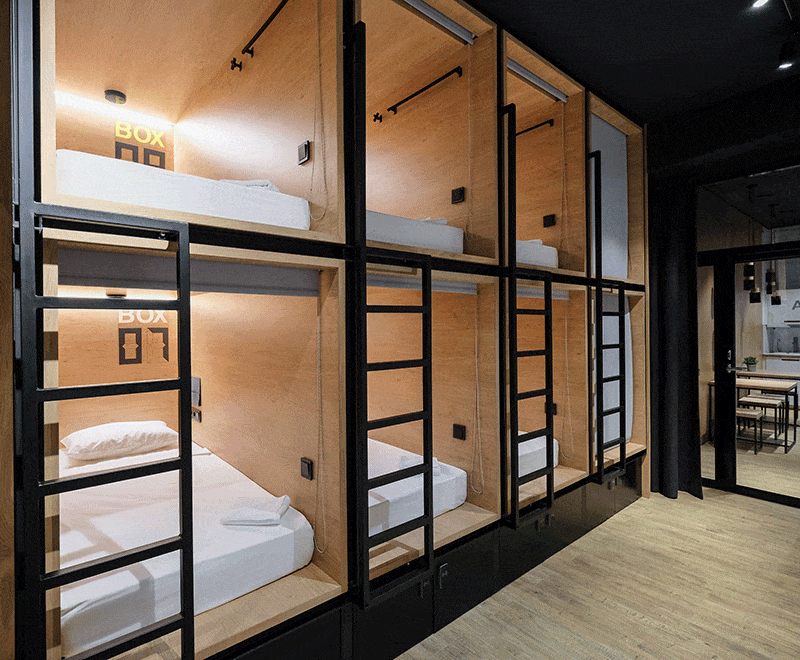 inBox Capsule Hotel in St Petersburg - Capsule beds to cherish your own space