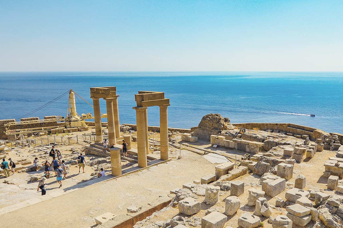 A postcard from Lindos Acropolis