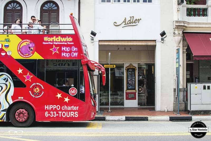The Hop-On-Hop-Off Bus leaves from the door step of Adler Luxury Hostel