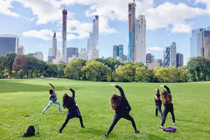 Join workout groups and enjoy nature in Central Park