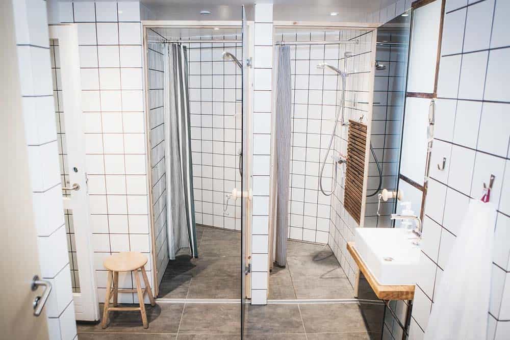 Shared facilities at a hostel in Copenhagen