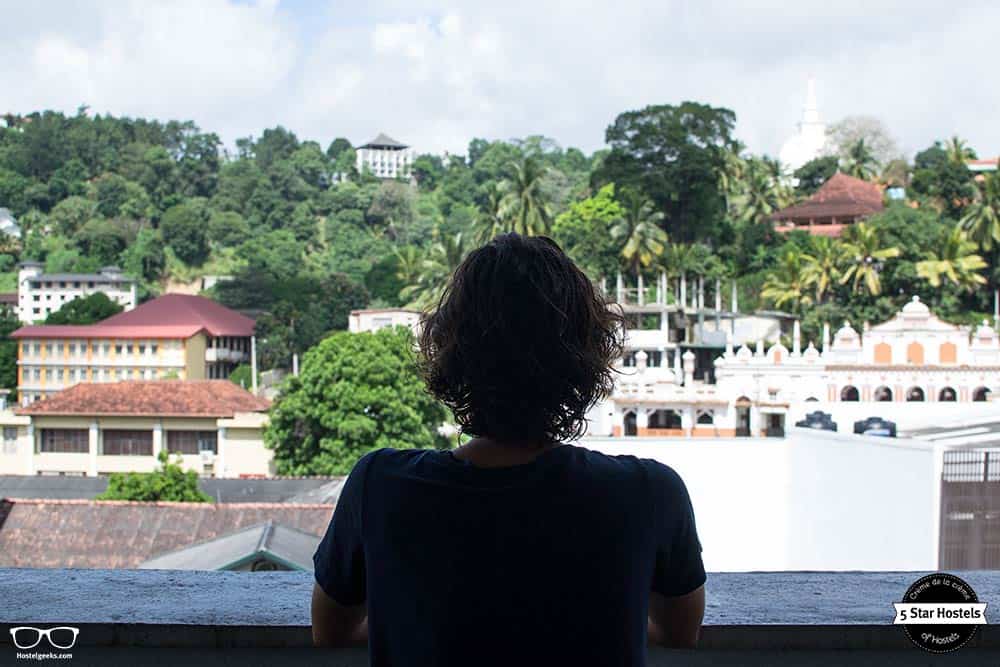 Views from the rooftop terrace in Clock Inn Kandy