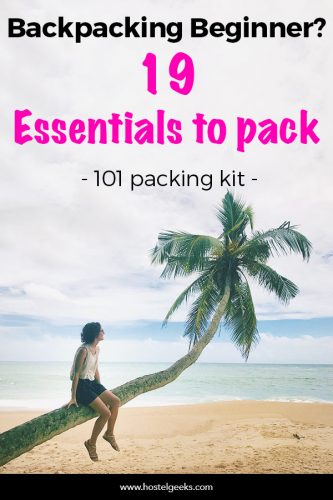 Backpacking Kit for solo female travelers starters - No Borders Bundle