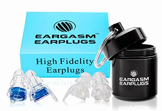 ear plugs from Eargasm; perfect for your hostel packing list