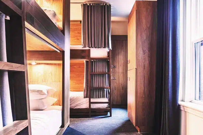 Shared rooms at Found Hotel