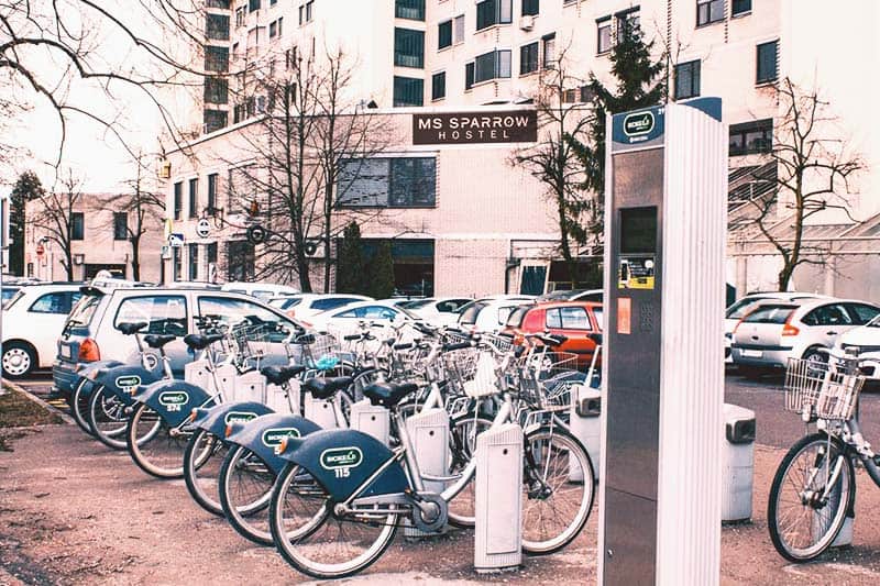 Bike rentals are available just outside KVA Hostel