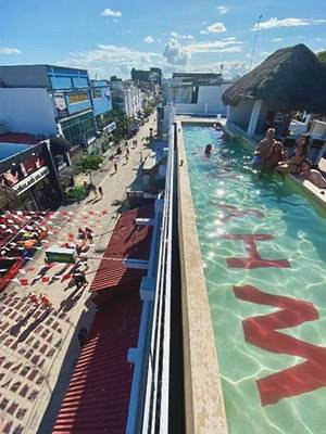 Why Not Rooftop Party Hostel in Playa Del Carmen, Mexico