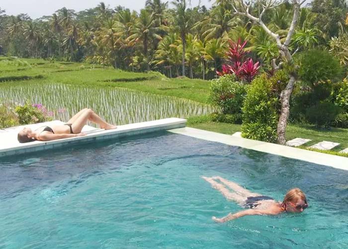 Chill by the pool Adiwana Resort