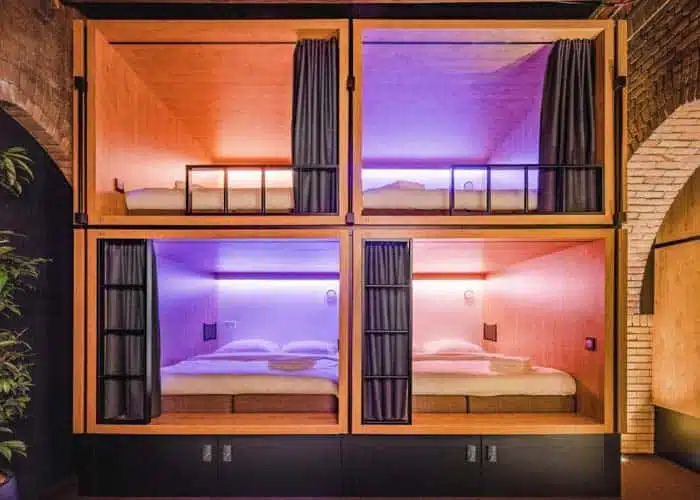 Bunk beds at BUNK Hotel Amsterdam 