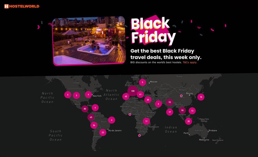 Black Friday Deals on Hostelworld.com