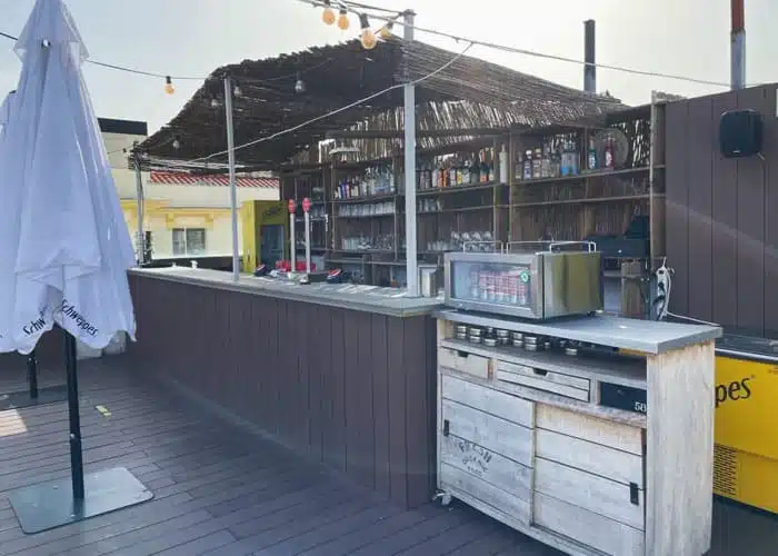 Roof Top Terrace with a bar - the perfect hostel match!
