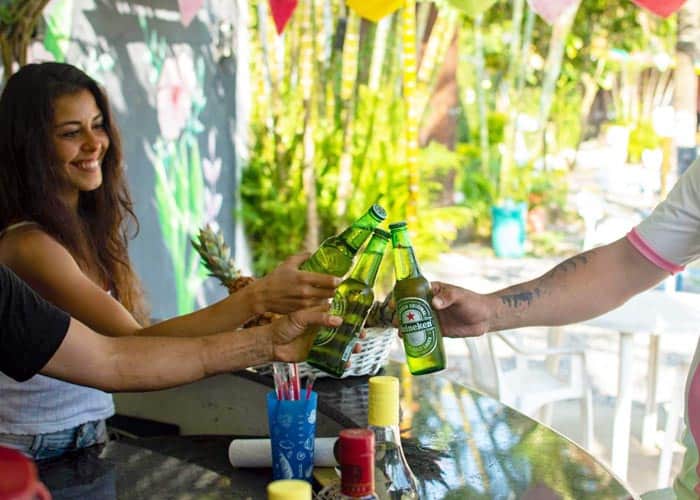 Have a beer with friends at Solar Hostel Búzios