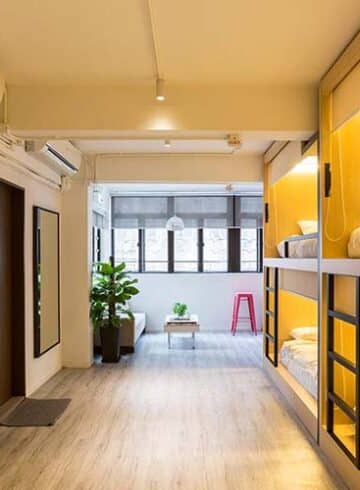 The Queen Luxury Dorm at the Mahjong Hostel; perfect for couples!